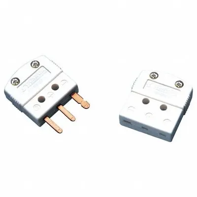 OMEGA Temperature Probe Connectors & Adapters: Plug, For Type J Thermocouple Type - Thermocouple Plugs
