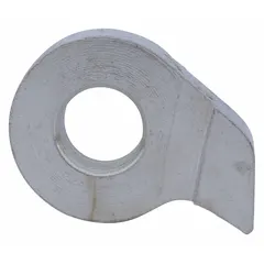 Replacement pawl for Dayton material handling equipment models 1DJN2 and 1DJN3. Used in ratchet mechanisms of hoists and winches to control load engagement and disengagement.