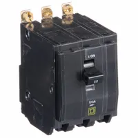 SQUARE D Miniature Circuit Breaker: 50 A, 120/240V AC, Three Phase, 10kA at 120/240V AC, 3 Poles (MPN QOB350)