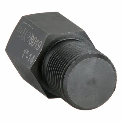 OTC Threaded Adapter: 5/8"-18 End 1 Thread Size, Female, Male, 1"-14 End 2 Thread Size - Threaded Adapters for Push-Pullers