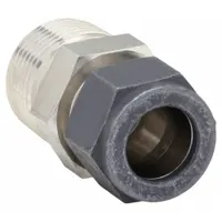 PARKER Compression Fitting Adapter: 3/8 in OD x 1/2 in Pipe Fitting Size, Compression x MNPT (MPN 6-8 FBZ-SS)