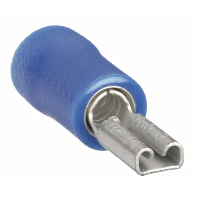 OEM Wire Disconnect: Female Socket, Blue, Vinyl, Partial Coverage - Partially Insulated Quick Disconnects