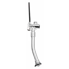 This kitchen sprayer is constructed of brass with a chrome finish. It features a 3/4"-14 UNS inlet connection and includes a trigger lock for continuous flow. The overall length is 14-3/8 inches. Suitable for rinsing dishes and food preparation in kitchen settings.