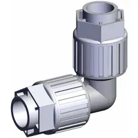 The SMC LQ3E5A is a PFA compression x compression tube fitting for 3/4 in OD tubing. It is part of the LQ3 series and complies with RoHS_6 and RoHS_10 standards. This fitting is used in fluid systems requiring chemical resistance and cleanliness, such as in semiconductor, pharmaceutical, and chemical processing applications