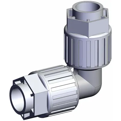 SMC LQ3E5A PFA Compression Tube Fitting, 3/4 in OD x 3/4 in OD - PFA Compression Tube Fittings
