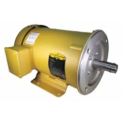 Totally enclosed fan-cooled (TEFC) 3-phase AC motor with C-face mounting for direct-coupled equipment. Rated 3 hp at 1,800 RPM, 208-230/460V AC, drawing 8.4/4.2 A full load current at 60 Hz. Suitable for continuous-duty applications such as pumps, fans, conveyors, and compressors in dusty or damp environments.