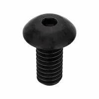 Socket Head Cap Screw: #8-32 Thread Size, 3/8 in Lg, Button, Black Oxide, Alloy Steel, 100 PK (MPN 8C37KBC)