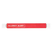ID Wristband: Allergy Alert, 10 in Overall Lg, 1 in Overall Wd, Tyvek®, Red, 500 PK (MPN ALR-TA-03)