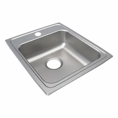 JUST MANUFACTURING One-Bowl Counter-Mounted Kitchen & Bar Sink - One-Bowl Counter-Mounted Kitchen & Bar Sinks without Faucets