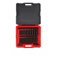PROTO Socket Set: 3/8 in Drive, 58 Piece, Metric/SAE, 1/4 in to 1 in, 6 mm to 19 mm (MPN J72358IM)