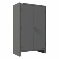 DURHAM MFG Storage Cabinet: 48 1/4 in x 24 1/4 in x 78 in, Swing Handle & Padlockeable, Legs, Gray (MPN 3703-3S-95)