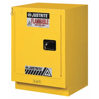 JUSTRITE Flammable Cabinet: 21 5/8 in Overall Dp, 24 in Overall Wd, 35 3/4 in Overall Ht - Fume Hood Cabinets