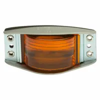 GROTE Clearance Marker Lamp: Clearance Light, Incandescent, Rectangular, Amber, Screw (MPN 45173)