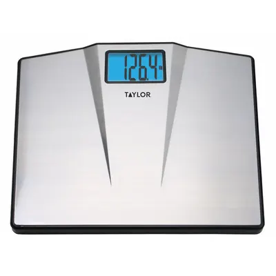 TAYLOR Bathroom Scale: Digital, kg/lb, 15 3/8 in Weighing Surface Wd - Bathroom Scales