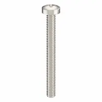 Machine Screw: M2x0.40 Thread Size, 20 mm Lg, 316, Stainless Steel, Plain, Pan, Phillips, 100 PK (MPN ZSCRW-434)