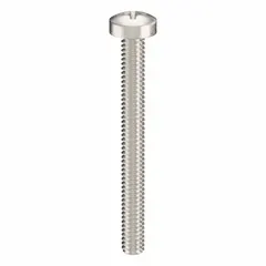 M2x0.40 thread pan head machine screw, 20 mm length, made from 316 stainless steel with a plain finish. Phillips drive, size #1. Supplied in a pack of 100. Suitable for general fastening applications in machinery, electronics, and equipment assembly.