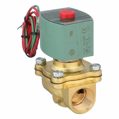 REDHAT Solenoid Valve: 2-Way, Normally Closed, 3/4 in Pipe Size, 110V AC/120V AC - 2-Way/2-Position, Normally Closed Solenoid Valves