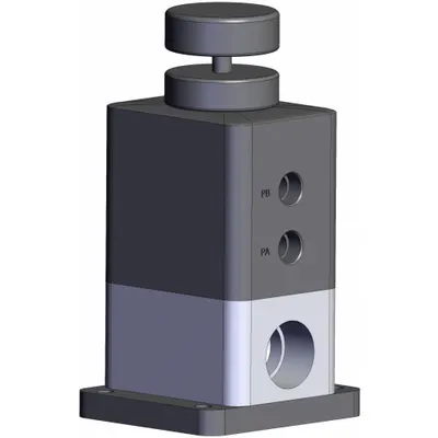 SMC Chemical Liquid Valve: 1/2 in, Air to Air, Fail Closed, PFA, 1/2 in NPT - High-Purity Pneumatically-Actuated Diaphragm Valves