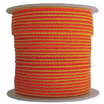 ALL GEAR Rigging and Climbing Rope: Hollow Braid, 1/8 in Dia, 250 lb Working Load Limit - Heat- & Water-Resistant Rope