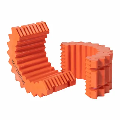 MASTERDRIVE Coupling Sleeve: 9 Coupling Size, 3,750 RPM Max Speed, 7,200 in-lb Rated Torque - Two-Piece Sleeve Coupling Inserts