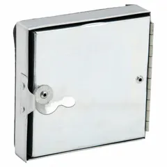 Rectangular flat access door for HVAC ductwork, constructed from 24 ga steel with fiberglass insulation. Features a single cam latch and tab-in hinge for secure closure and easy maintenance access. Rated for temperatures up to 175°F. Suitable for rectangular ducts.
