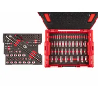 TEKTON Hand Tool Set: 127 Total Pcs, Drivers and Bits/Pliers/Sockets and Accessories, Metric/SAE (MPN OLB99006)