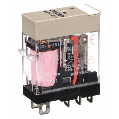 OMRON General Purpose Relay: Socket Mounted, 10 A Current Rating, 240V AC, SPDT - Socket-Mounted Relays