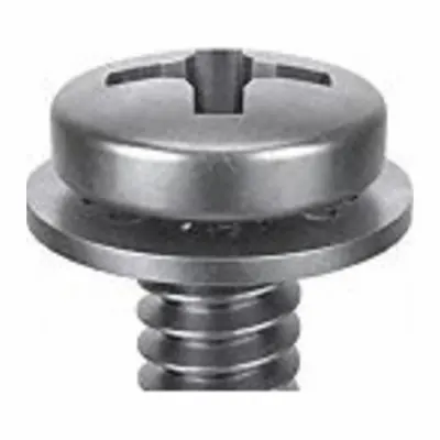 SEMS Screw: Internal Tooth, M4x0.70 Thread Size, 10 mm Lg, Stainless Steel, Passivated - Machine Screws with Internal Tooth Lock Washers
