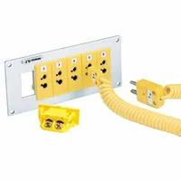 OMEGA Temperature Probe Connectors & Adapters: Panel Jack, For Type J Thermocouple Type, Std Jack (MPN SPJ-J-F)