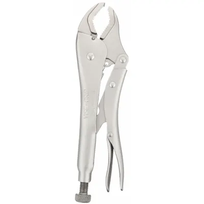 IRWIN Locking Plier: Curved, Lever, 1 7/8 in Max Jaw Opening, 10 in Overall Lg - Curved-Jaw Locking Pliers