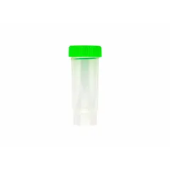 PPCO Centrifuge Tube, 30 mL, Natural, Green Closure, Graduated, with Cap