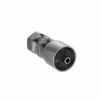 PARKER Hydraulic Crimp Fitting: Steel x Steel, Straight, -4 For Hose Dash Size, Female x Genderless (MPN 1FU43-4-4)
