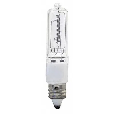 GE LAMPS Halogen Bulb: Halogen, Miniature Candelabra Screw (E11), (T) Tubular, T4 - Mini Candelabra Screw Base (E11) Miniature Lamps