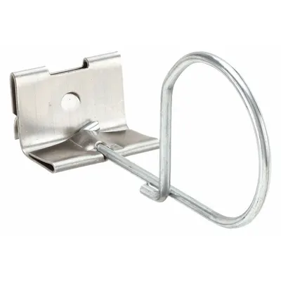 OEM Air Filter Holding Clip: 1/2 in Actual Lg, 18 ga Clip Wire Gauge, Galvanized Steel - Air Filter Holding Clips