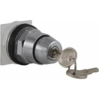 SCHNEIDER ELECTRIC Keyed Selector Switch: 2 Position, 30 mm Panel Mounting Size, Series 9001K (MPN 9001KS25K2)