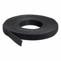 VELCRO BRAND Strap Roll: Strap Roll, Hook-and-Loop, 3/4 in Overall Wd, 37 1/2 ft Overall Lg, Black (MPN 189645)