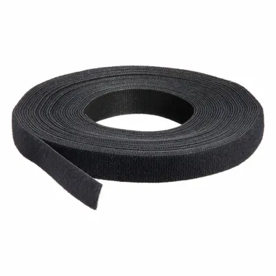 VELCRO BRAND Strap Roll: Strap Roll, Hook-and-Loop, 3/4 in Overall Wd, 37 1/2 ft Overall Lg - Back-to-Back Hook & Loop Rolls