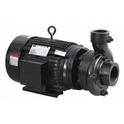Dayton Centrifugal Pump: 10 hp, 208-240/480V AC, 110 ft Max Head, 3 in - 5 to 10 HP Straight Centrifugal Pumps