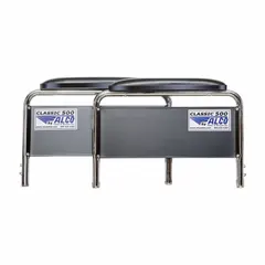 This removable full armrest includes arm pads and is designed for use with ALCO, Chrome Sport, Drive, Everest, Jennings, Guardian, and Traveler wheelchairs. It provides padded support for the user's arms during mobility.