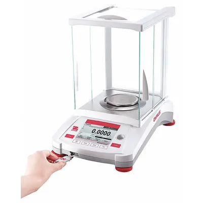 OHAUS Compact Bench Scale: 120 g Capacity, 0.0001 g Readability, 0.0001 g Repeatability - Analytical Lab Balances