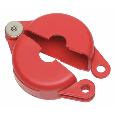 ABILITY ONE Gate Valve Lockout: Hinged, For 2 1/2 in Max Hand Wheel Dia - Hinged Gate Valve Lockouts