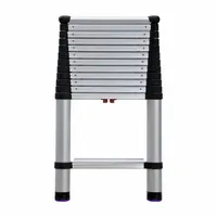 TELESTEPS Telescoping Ladder: 13 ft Ladder Size, Aluminum, 300 lb Load Capacity, 28 lb Wt (MPN 1600EP)