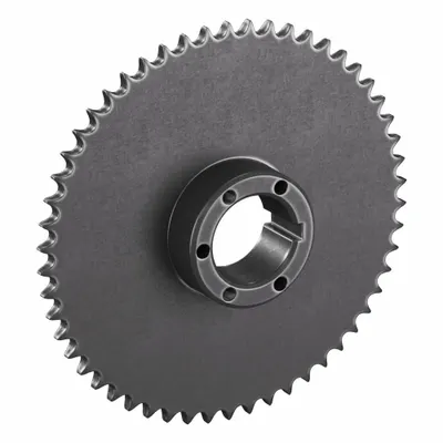 TSUBAKI Sprocket: For 40 Chain, 54 Teeth, 8.599 in Pitch Dia, 8.885 in Outside Dia - Size 40 Bushed-Bore Roller Chain Sprockets