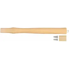 Replacement handle for double-face engineer hammers with a 3 lb maximum head weight. Fits a 1-1/4 in eye opening length and flat oval eye shape. Includes one wood wedge for secure installation.