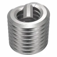 HELI-COIL Helical Insert: Tanged Tang Style, Screw-Locking, M3-0.50 Thread Size, Plain, 100 PK (MPN A4184-3CN045)