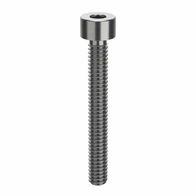 AMPG Socket Head Cap Screw: 1/4"-20 Thread Size, 2 in Lg, Std, Plain, Stainless Steel - Inch System Standard Socket Head Cap Screws
