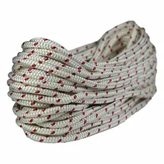 This static rope from ALL GEAR is constructed of polyester with a 3/4 in diameter and a working load limit of 3,600 lb. Suitable for rigging and climbing applications where low stretch and high strength are required.
