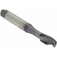 WIDIA GTD Spiral Flute Tap: M6x1 Metric, D5 / 6H, 3 Flute, Plug Chamfer, TiCN Coated Powdered Metal (MPN GT905151)