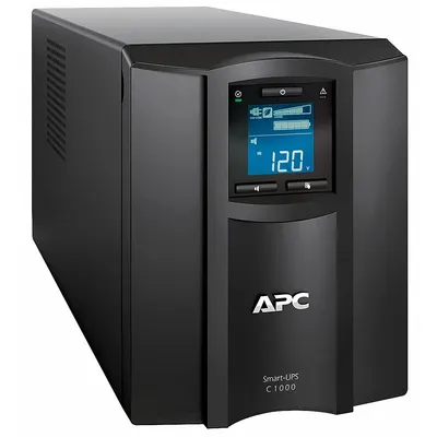 APC BY SCHNEIDER ELECTRIC Smart UPS: Single Phase, 1 kVA Power Rating, 120 V Input - Line Interactive UPS Systems