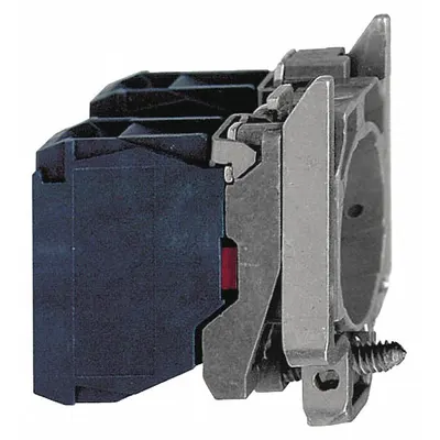 SCHNEIDER Contact Block: 22 mm Panel Mounting Size, 2NC, Momentary, ZB4 Series - Contact Blocks